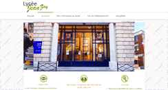 Desktop Screenshot of lyceejeanzay.fr
